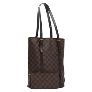 LOUIS VUITTON Damier Ebene Bucket GM Shoulder Bag SPO N42236 LV Auth 110759